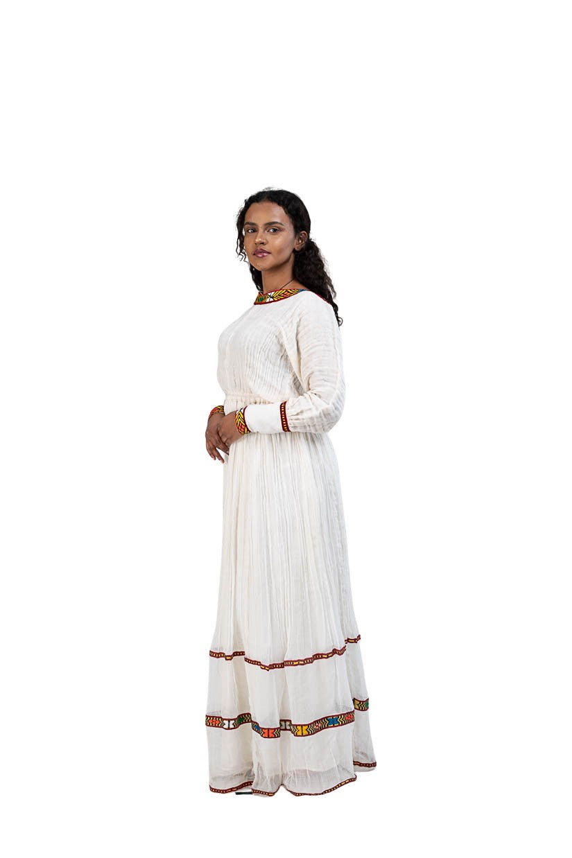 Habesha Kemis multicolor tibeb stripe - photo 4