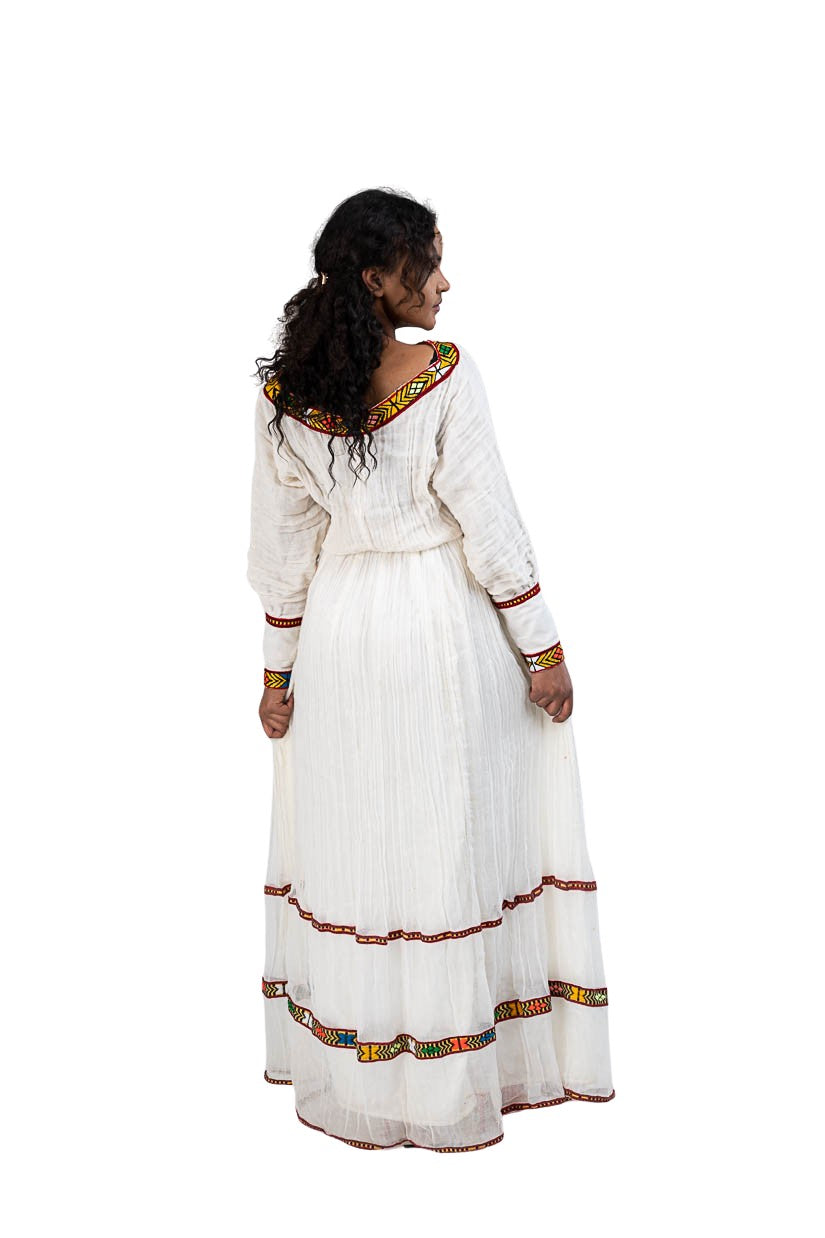 Habesha Kemis multicolor tibeb stripe - photo 6