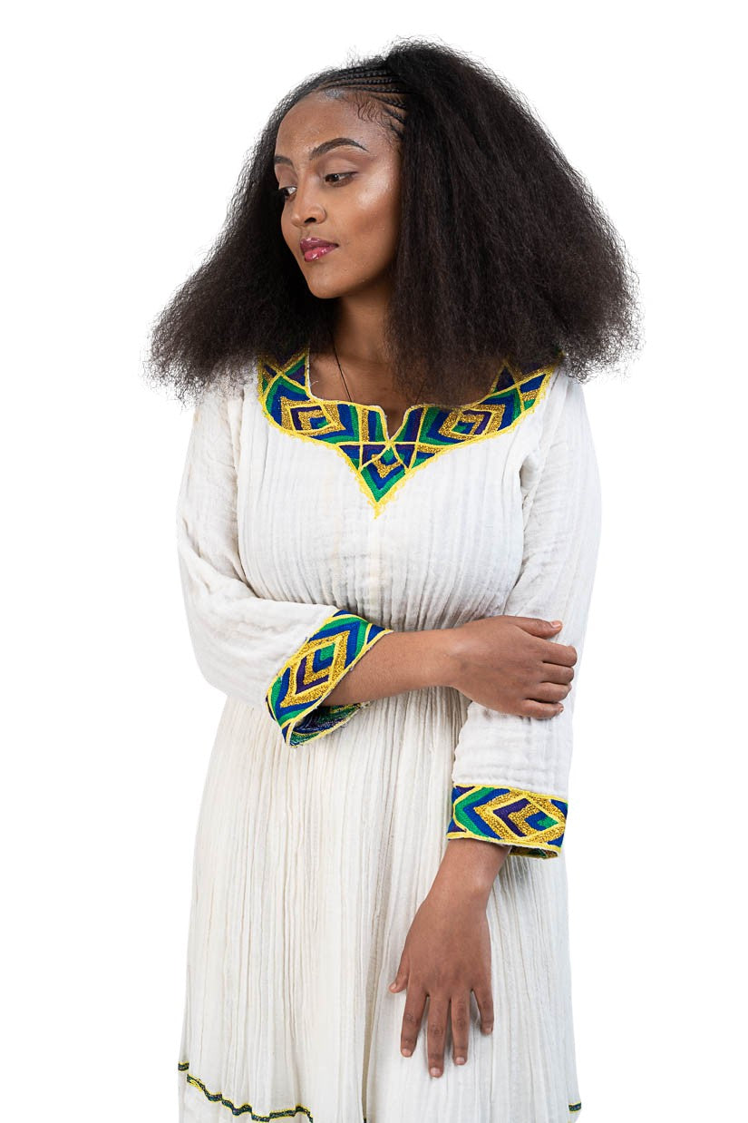 Habesha Kemis chevron tibeb pattern - photo 3